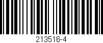 Código de barras (EAN, GTIN, SKU, ISBN): '213516-4'