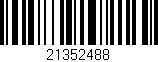 Código de barras (EAN, GTIN, SKU, ISBN): '21352488'