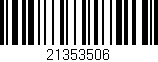 Código de barras (EAN, GTIN, SKU, ISBN): '21353506'