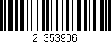 Código de barras (EAN, GTIN, SKU, ISBN): '21353906'