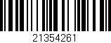 Código de barras (EAN, GTIN, SKU, ISBN): '21354261'