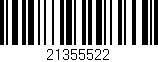 Código de barras (EAN, GTIN, SKU, ISBN): '21355522'