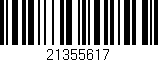 Código de barras (EAN, GTIN, SKU, ISBN): '21355617'