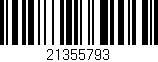 Código de barras (EAN, GTIN, SKU, ISBN): '21355793'