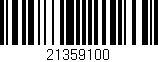 Código de barras (EAN, GTIN, SKU, ISBN): '21359100'