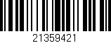 Código de barras (EAN, GTIN, SKU, ISBN): '21359421'