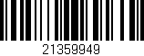 Código de barras (EAN, GTIN, SKU, ISBN): '21359949'