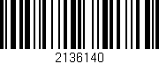 Código de barras (EAN, GTIN, SKU, ISBN): '2136140'