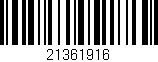 Código de barras (EAN, GTIN, SKU, ISBN): '21361916'