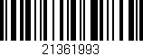 Código de barras (EAN, GTIN, SKU, ISBN): '21361993'
