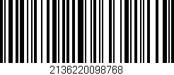 Código de barras (EAN, GTIN, SKU, ISBN): '2136220098768'