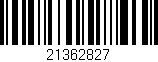 Código de barras (EAN, GTIN, SKU, ISBN): '21362827'