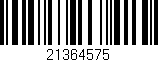Código de barras (EAN, GTIN, SKU, ISBN): '21364575'