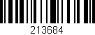 Código de barras (EAN, GTIN, SKU, ISBN): '213684'