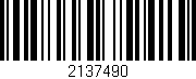 Código de barras (EAN, GTIN, SKU, ISBN): '2137490'