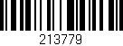 Código de barras (EAN, GTIN, SKU, ISBN): '213779'