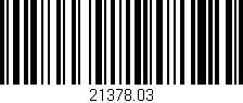 Código de barras (EAN, GTIN, SKU, ISBN): '21378.03'