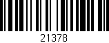 Código de barras (EAN, GTIN, SKU, ISBN): '21378'