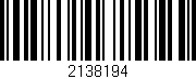 Código de barras (EAN, GTIN, SKU, ISBN): '2138194'