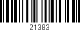 Código de barras (EAN, GTIN, SKU, ISBN): '21383'