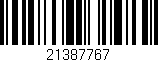 Código de barras (EAN, GTIN, SKU, ISBN): '21387767'