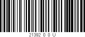 Código de barras (EAN, GTIN, SKU, ISBN): '21392_0_0_U'