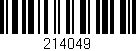 Código de barras (EAN, GTIN, SKU, ISBN): '214049'