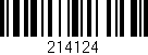 Código de barras (EAN, GTIN, SKU, ISBN): '214124'