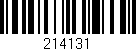 Código de barras (EAN, GTIN, SKU, ISBN): '214131'