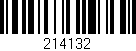 Código de barras (EAN, GTIN, SKU, ISBN): '214132'