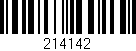 Código de barras (EAN, GTIN, SKU, ISBN): '214142'
