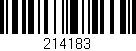 Código de barras (EAN, GTIN, SKU, ISBN): '214183'