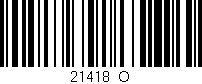 Código de barras (EAN, GTIN, SKU, ISBN): '21418_O'