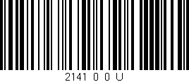 Código de barras (EAN, GTIN, SKU, ISBN): '2141_0_0_U'
