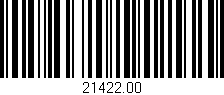 Código de barras (EAN, GTIN, SKU, ISBN): '21422.00'