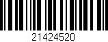 Código de barras (EAN, GTIN, SKU, ISBN): '21424520'