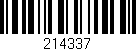 Código de barras (EAN, GTIN, SKU, ISBN): '214337'