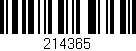 Código de barras (EAN, GTIN, SKU, ISBN): '214365'