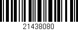 Código de barras (EAN, GTIN, SKU, ISBN): '21438080'