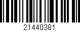 Código de barras (EAN, GTIN, SKU, ISBN): '21440381'