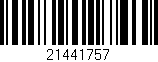 Código de barras (EAN, GTIN, SKU, ISBN): '21441757'