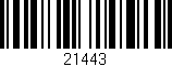 Código de barras (EAN, GTIN, SKU, ISBN): '21443'
