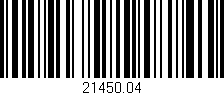 Código de barras (EAN, GTIN, SKU, ISBN): '21450.04'