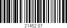 Código de barras (EAN, GTIN, SKU, ISBN): '21452.07'