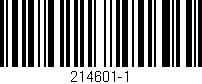 Código de barras (EAN, GTIN, SKU, ISBN): '214601-1'