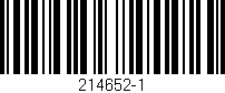 Código de barras (EAN, GTIN, SKU, ISBN): '214652-1'