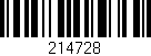 Código de barras (EAN, GTIN, SKU, ISBN): '214728'