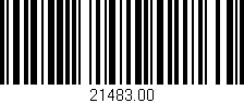 Código de barras (EAN, GTIN, SKU, ISBN): '21483.00'