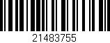 Código de barras (EAN, GTIN, SKU, ISBN): '21483755'