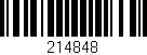 Código de barras (EAN, GTIN, SKU, ISBN): '214848'